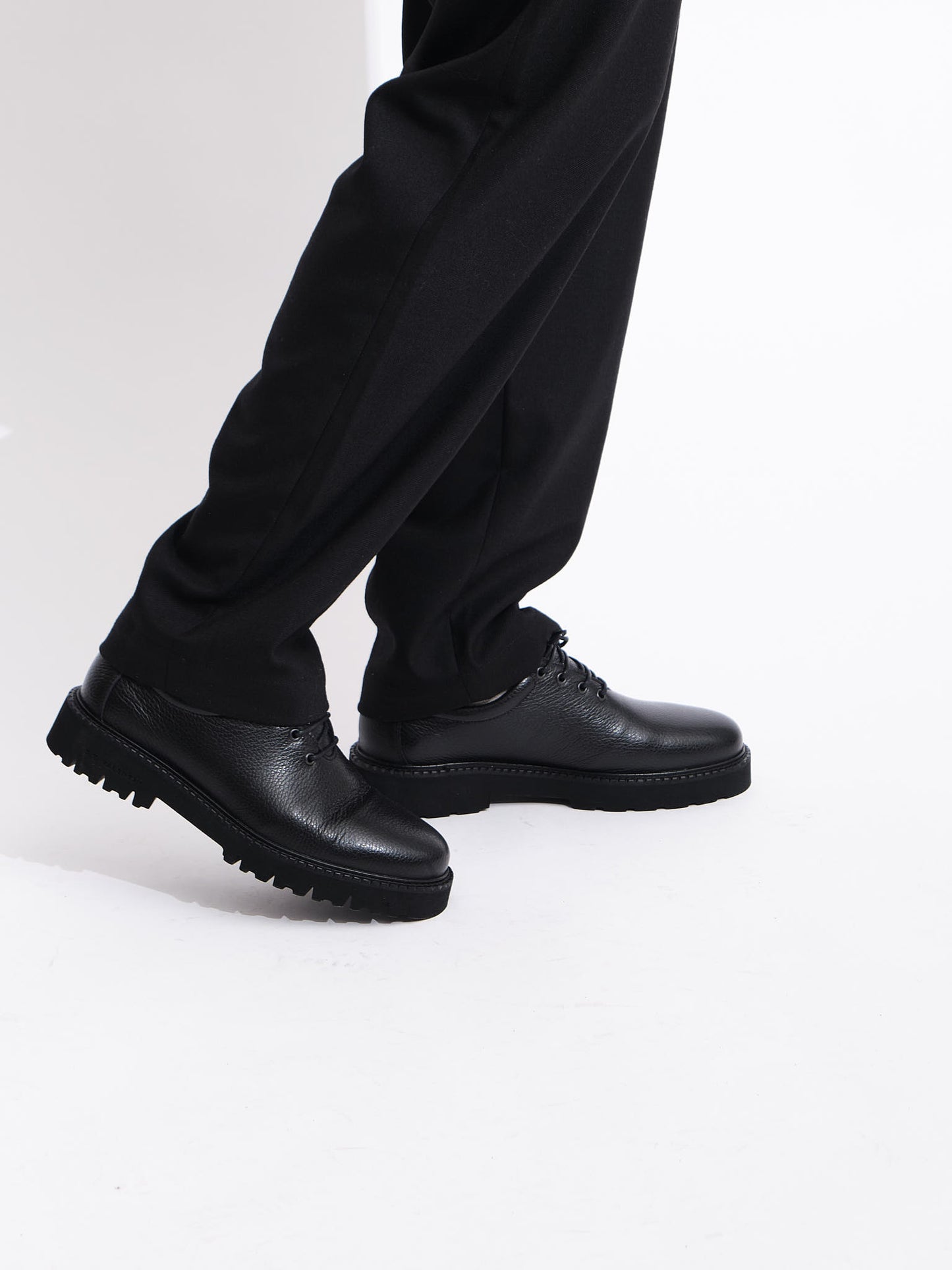 Lightweight NSB | Black Grained Leather