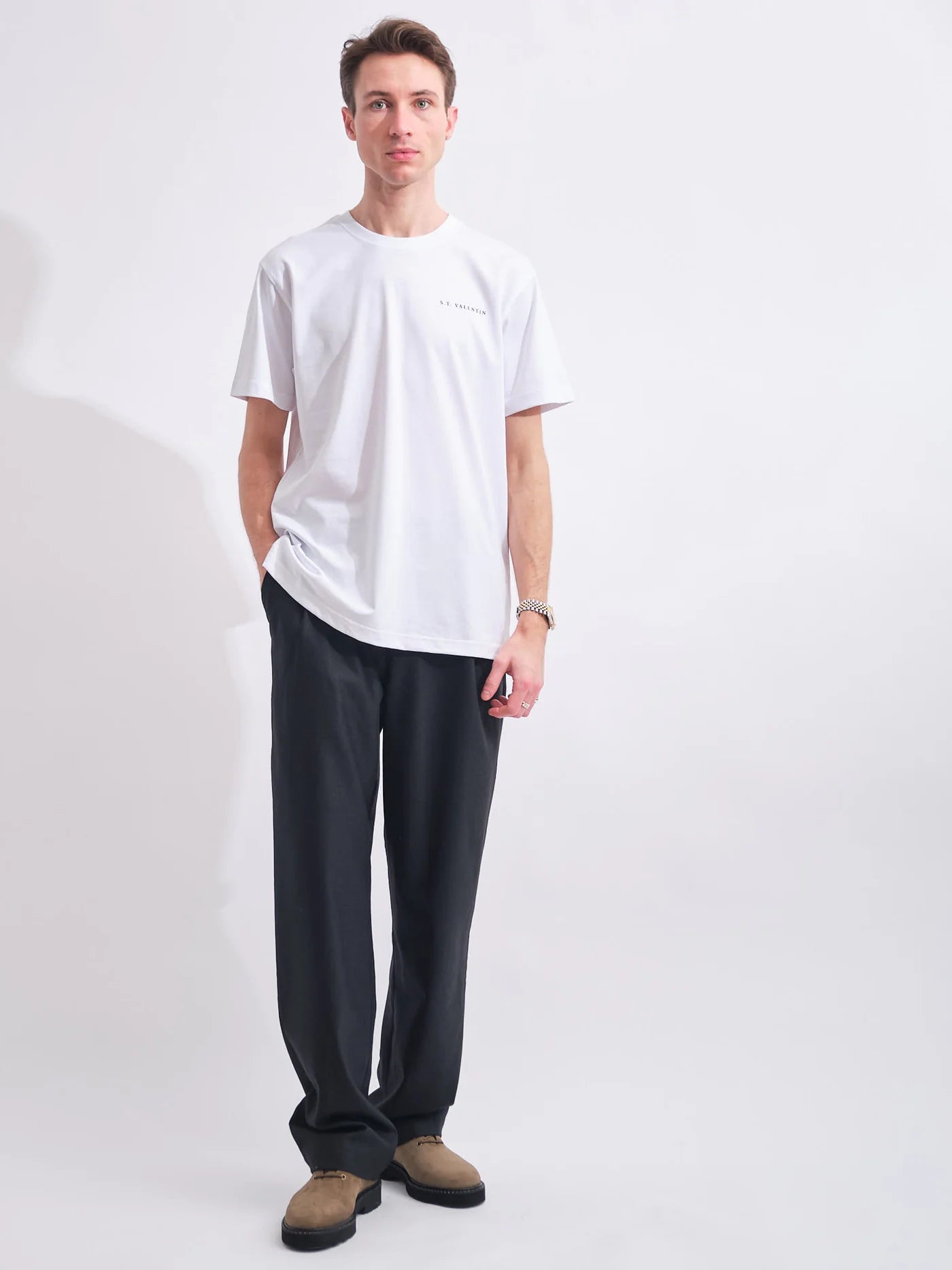 Heavyweight Organic Logo Tee | White