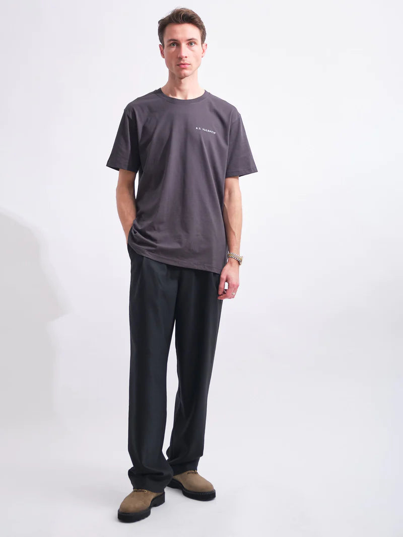 Heavyweight Organic Logo Tee | Grey