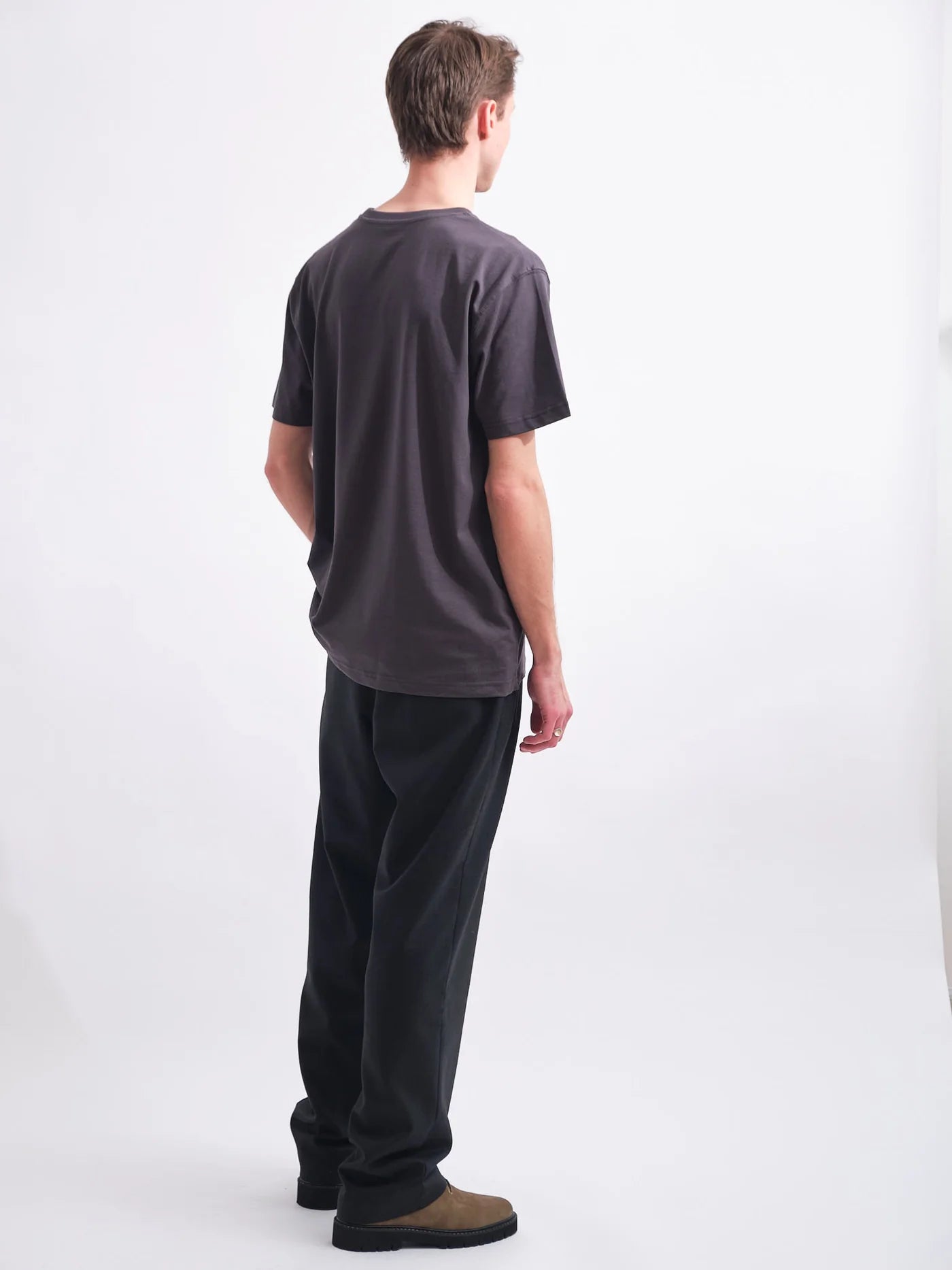 Heavyweight Organic Logo Tee | Grey