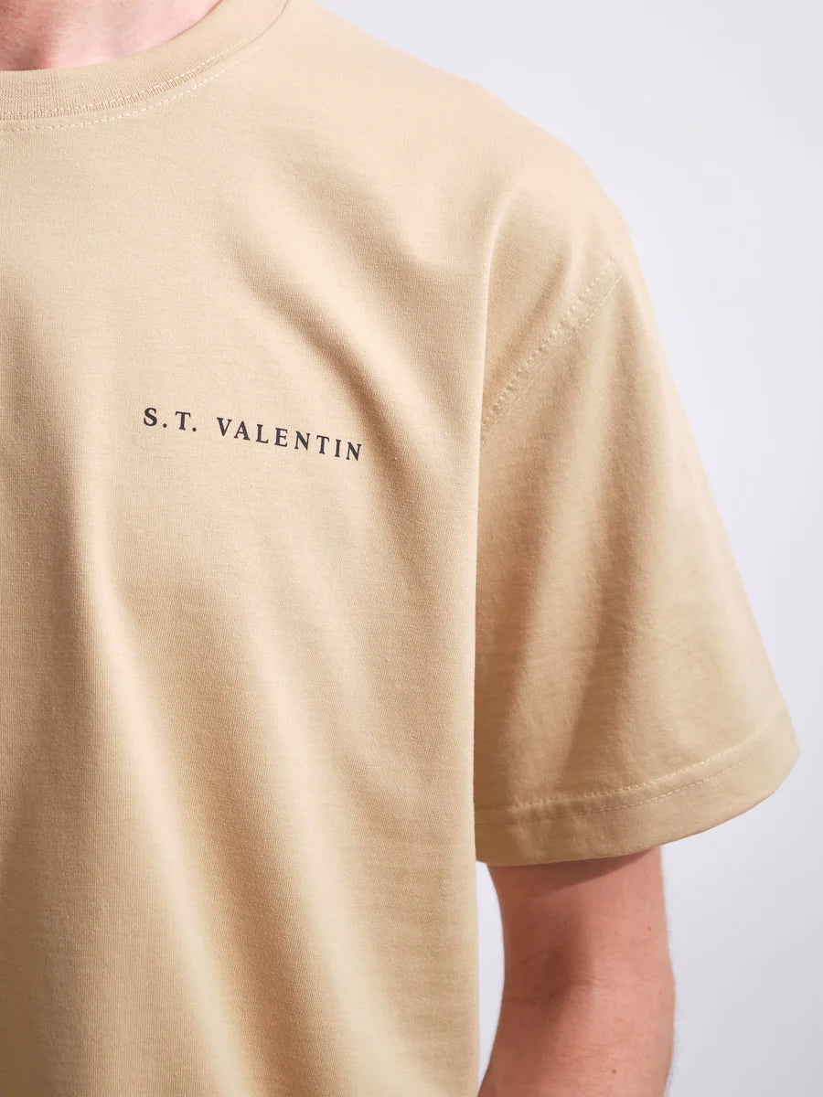 Heavyweight Organic Logo Tee | Sand