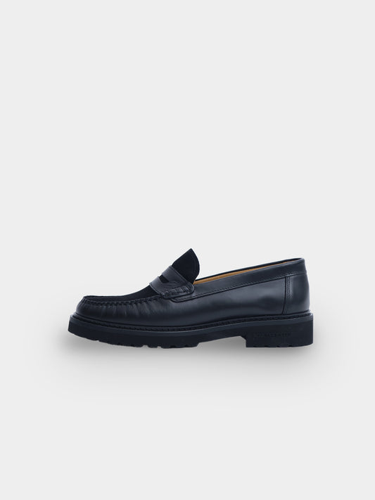 Lightweight Loafer | Black/Black Suede