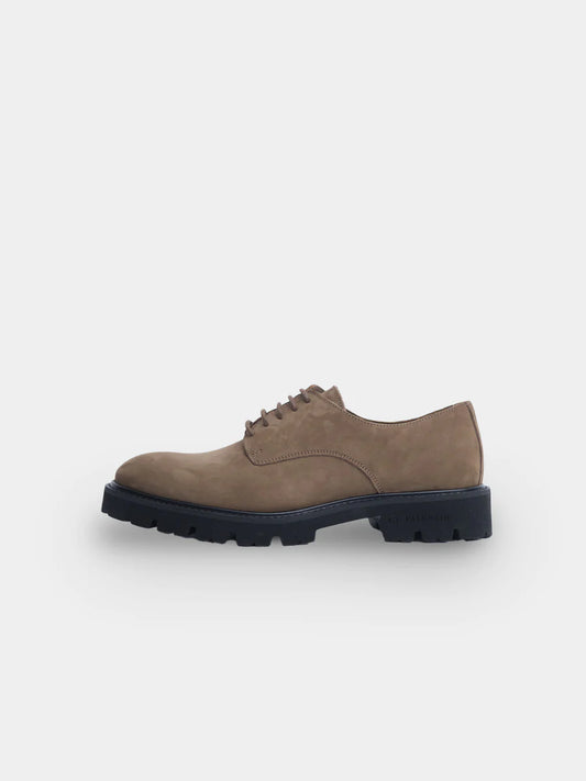 Leichter Derby-Schuh | Taupe Nubuk